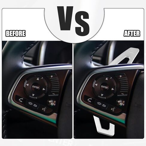 ACROPIX Steering Wheel Shift Paddle Shifter Extension Trim Cover Fit for Toyota Camry Corolla - Pack of 2 Black in Saudi Arabia