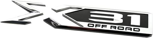 2pcs X31 Off Road Emblems 3D Rear Bodyside Badge Replacement for 2019-2022 GMC Sierra 1500 Genuine GM 84682662 (Chrome/Black) in Saudi Arabia