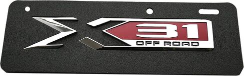 2pcs X31 Off Road Emblems 3D Rear Bodyside Badge Replacement for 2019-2022 GMC Sierra 1500 Genuine GM 84682662 (Chrome/Black) in Saudi Arabia