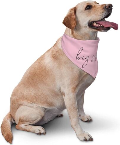 Promoted to Big Sister Dog Bandana Dog Bandana Gender Reveal Photo Props Accessories im Going to be Big Sister Pet Scarf (White) in Saudi Arabia
