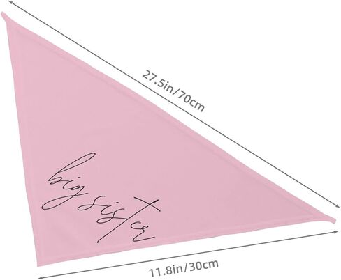 Promoted to Big Sister Dog Bandana Dog Bandana Gender Reveal Photo Props Accessories im Going to be Big Sister Pet Scarf (White) in Saudi Arabia