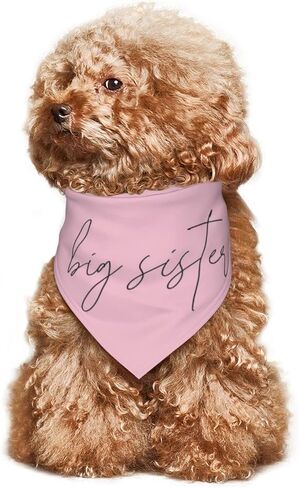 Promoted to Big Sister Dog Bandana Dog Bandana Gender Reveal Photo Props Accessories im Going to be Big Sister Pet Scarf (White) in Saudi Arabia
