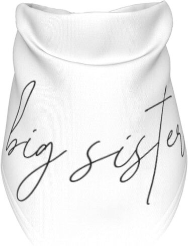 Promoted to Big Sister Dog Bandana Dog Bandana Gender Reveal Photo Props Accessories im Going to be Big Sister Pet Scarf (White) in Saudi Arabia