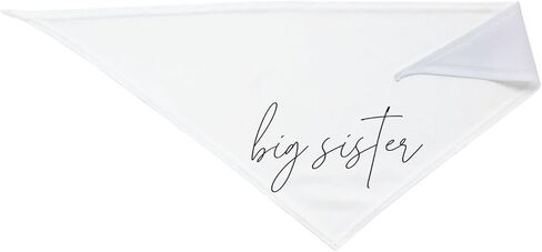 Promoted to Big Sister Dog Bandana Dog Bandana Gender Reveal Photo Props Accessories im Going to be Big Sister Pet Scarf (White) in Saudi Arabia