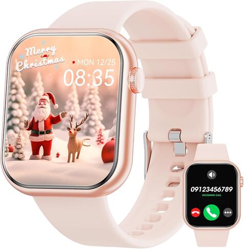Smart Watch for Women with Bluetooth Call 1.85'' Fitness Tracker with Heart Rate Sleep Monitor Multiple Sport Modes Fitness Watch for Android iOS in Saudi Arabia