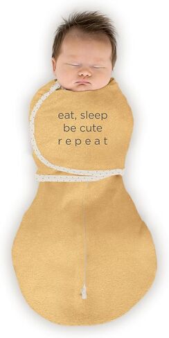 SwaddleDesigns 6-Way Omni Swaddle Sack for Newborn with Wrap & Arms Up Sleeves & Mitten Cuffs, Easy Swaddle Transition, Better Sleep for Baby Boys & Girls, Heathered Gray, Swaddle Love, Small in Saudi Arabia