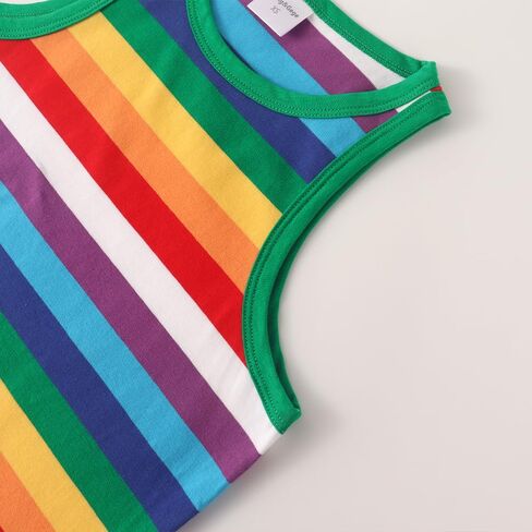 Spring&Gege Boys Striped Tank Tops Summer Sleeveless Cotton T Shirt (4-12 Years) in Saudi Arabia