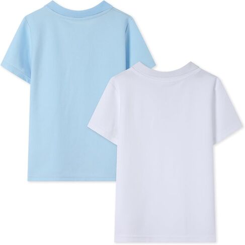 HILEELANG Unisex Boy Girl Uniform Polo Shirts Pique Cotton School Tops Tee Shirts 2 Packs in Kuwait
