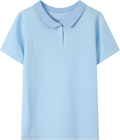 HILEELANG Unisex Boy Girl Uniform Polo Shirts Pique Cotton School Tops Tee Shirts 2 Packs in Kuwait