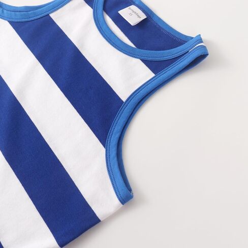 Spring&Gege Boys Striped Tank Tops Summer Sleeveless Cotton T Shirt (4-12 Years) in Kuwait