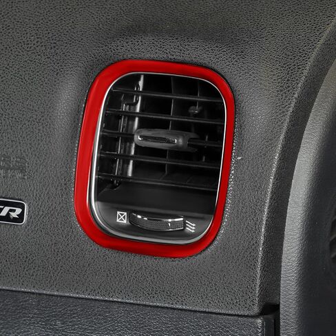 Linskip Dash Board Trim متوافق مع دودج تشارجر 2015 2016 2017 2018 2019 2020 2021 2022 2023، غطاء لوحة وحدة التحكم المركزية لشاشة الشاحن، ملحقات داخلية للشاحن 5 قطع (أصفر) in Kuwait