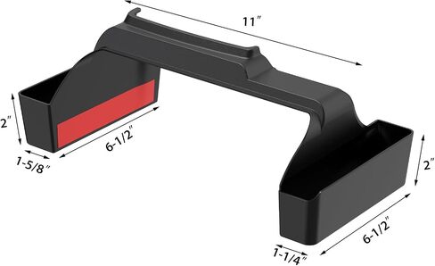 JL JLU JT Gear Shift Organizer، صندوق منظم تخزين ناقل الحركة في وحدة التحكم المركزية متوافق مع 2018-2024 Jeep Wrangler JL JT Gladiator، ملحقات داخلية لعلبة جانبية لوحدة التحكم - ليس لـ JK in Saudi Arabia