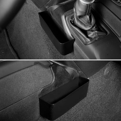 JL JLU JT Gear Shift Organizer، صندوق منظم تخزين ناقل الحركة في وحدة التحكم المركزية متوافق مع 2018-2024 Jeep Wrangler JL JT Gladiator، ملحقات داخلية لعلبة جانبية لوحدة التحكم - ليس لـ JK in Saudi Arabia