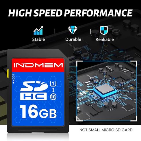 INDMEM SD Card 4GB, 8 Packs Class 4 4GB Flash Memory Card MLC Standard Secure Digital Cards Camera Card in Kuwait