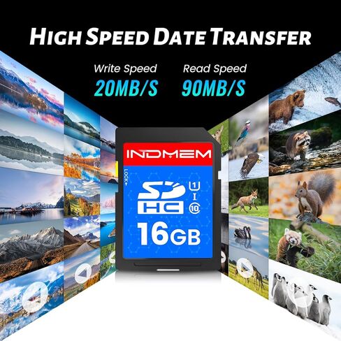 INDMEM SD Card 4GB, 8 Packs Class 4 4GB Flash Memory Card MLC Standard Secure Digital Cards Camera Card in Kuwait