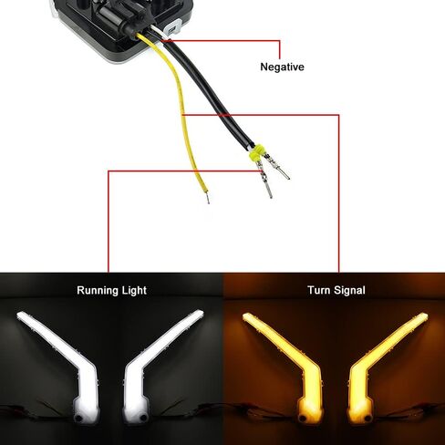 2022 can am Maverick Signature Fang Lights for UTV Can Am Maverick X3 XDS XRS Max Turbo R 2017-2022 (White+Amber) in Saudi Arabia