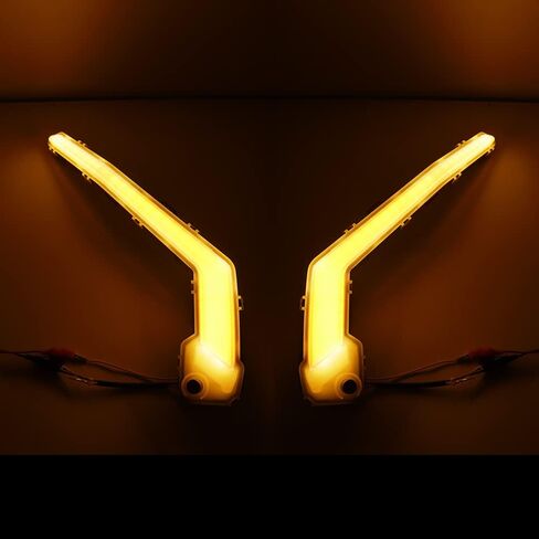 2022 can am Maverick Signature Fang Lights لـ UTV Can Am Maverick X3 XDS XRS Max Turbo R 2017-2022 (أبيض + كهرمان) in Kuwait