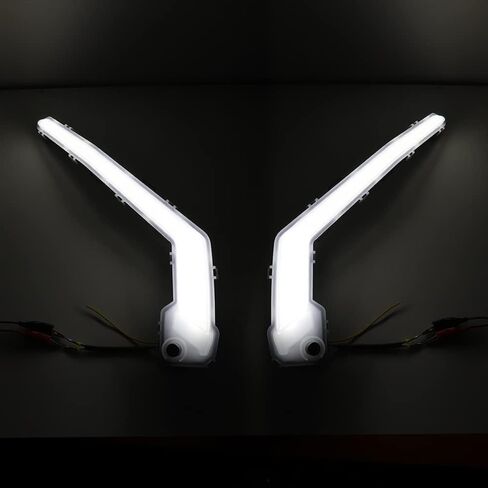 2022 can am Maverick Signature Fang Lights لـ UTV Can Am Maverick X3 XDS XRS Max Turbo R 2017-2022 (أبيض + كهرمان) in Kuwait