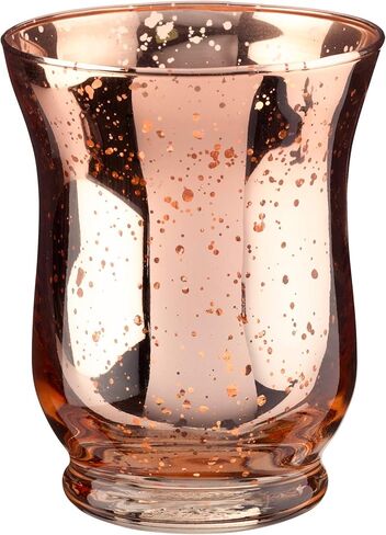 حاملات مصابيح زجاجية على شكل زهرة توليب نحاسية من ليليان روز، مجموعة من 4 قطع، 3x3x3.65، معدنية in Kuwait