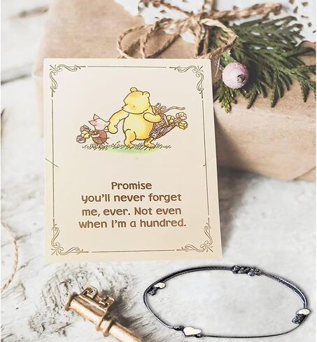 5 Pack Pooh Piglet Quotes Idea Present Friendship String Bracelet for Family Best Friend Big Sister Inspirational Christmas Thank You Gifts in Saudi Arabia