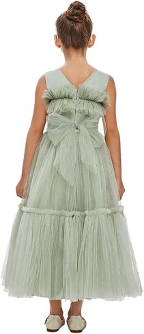 Lace Sleeveless Vintage Special Occasion Dresses Princess Wedding Party Dresses for Girls in Saudi Arabia