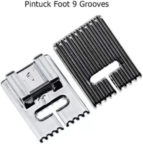 سحاب قدم يناسب جميع ماكينات الخياطة المنزلية ذات الساق المنخفضة، Brother Babylock Euro-Pro Janome Kenmore White Juki New Home Simplicity Elna Etc (قدم ضاغط للخزان) 3 عبوات in Kuwait
