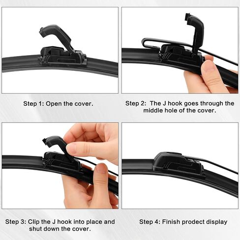 2 Set UTV Hand Operated Windshield Wiper Kit with 16" Wiper Blade and 13.7" Wiper Arm, Compatible with Polaris Ranger RZR 570/900/1000, Compatible with Can-Am Defender, Maverick X3 in Saudi Arabia