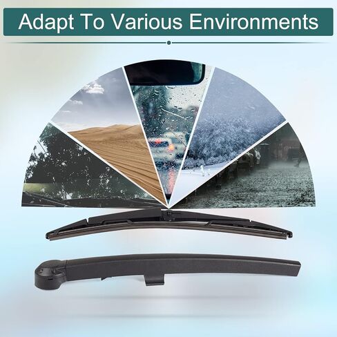 Rear Wiper Arm Blade Set - Replacement for Jeep Grand Cherokee 2005-2010 - Back Windshield Wiper Accessories, OEM 05139836AB, Blade:14" in Saudi Arabia
