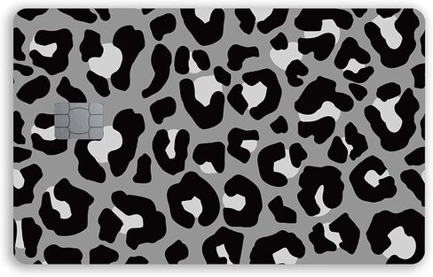 Leopard Small Chip Credit Card Stickers Slim Waterproof Anti-Wrinkling Removable Vinyl Decals Debit Card Skin Cover in Saudi Arabia