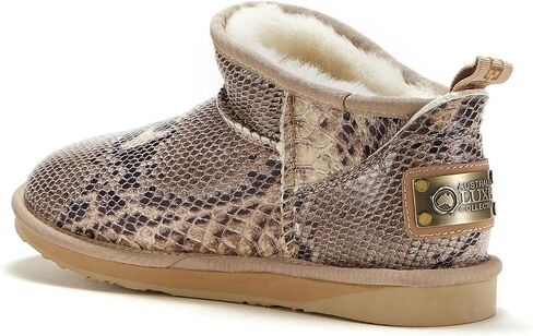 LUXE Women's Cosy Ultra Short Snake Sand Fashion Boot in Saudi Arabia