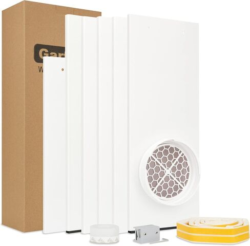 Sliding Door Portable Air Conditioner Seal Kit Compatible with 5.9 inch Hose, Max Length 94.5", Sliding Door AC Vent Kit with Vent Screen, Weather Stripping, Window Lock for Patio Sliding Door in Saudi Arabia