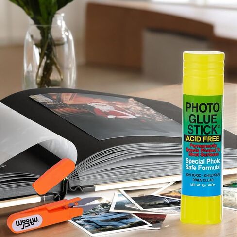Photo Glue Stick, 8g, Bundle with Westlake Art Embroidery Scissors - Acid-Free, Precise Application for Scrapbooking, Card Making, Dries Clear, Photo Paste Glue ~ [Pack of 2] in Saudi Arabia