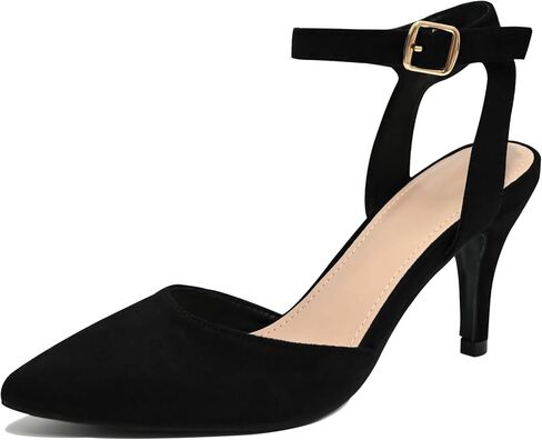 المرأة أشار تو مضخات أحذية مثير مغلق تو Slingback هريرة الكعوب خنجر الكاحل فستان بحزام الزفاف الصنادل الحفلات in Kuwait