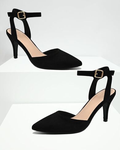 المرأة أشار تو مضخات أحذية مثير مغلق تو Slingback هريرة الكعوب خنجر الكاحل فستان بحزام الزفاف الصنادل الحفلات in Kuwait