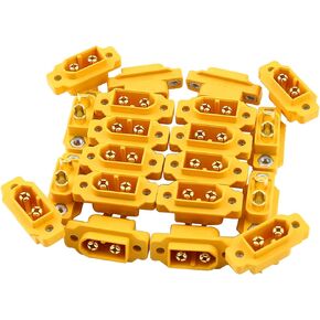 20Pcs Amass XT60E-M Connector XT60 Panel Mountable Male Plug for RC Multicopter Aircraft FPV Racing Drone