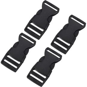 uxcell Side Release Buckle, Plastic Dual Adjustable Buckle Clip Replacement for Backpack Luggage Strap Belt