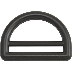 1" Inner Diameter Zinc Alloy Black Double Bar D Ring Buckles D-ring For Webbing