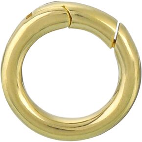 uxcell Metal Spring O Rings Brass Spring Keyring Buckles Round Snap Buckle
