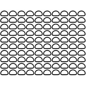 BIKICOCO Metal D-Rings Buckle, 5/8 Inch Non-Welded for Webbing Sewing DIY
