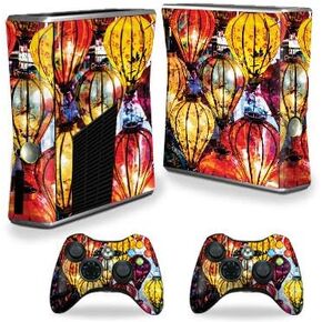 MightySkins Carbon Fiber Skin for Xbox 360 S Console - Magenta Swirls | Protective, Durable Textured Carbon Fiber Finish | Easy to Apply, Remove, and Change Styles | Made in The USA