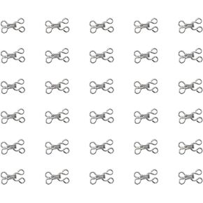 sowaka 30 Pairs Sewing Hooks and Eyes Closures Metal Small Bra Hooks for Clothing Replacement Fasteners Trousers Skirts Dress Pants Sewing Crafting DIY Project (14 cm, Black)