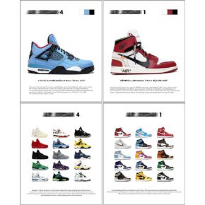 Hypebeast Sneaker Posters Unframed Michael Jordan Poster Hypebeast Room Decor Shoes for Teen Boys Guys Men Room decor 4pcs 8x12 inch