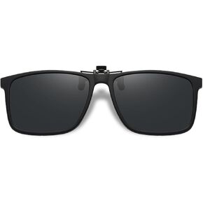 LUFF Polarization Clip-On Sunglasses Unisex-Elegant&Comfortable Clips Flip up Myopic Sunglasses for Outdoor/Driving/Fishing