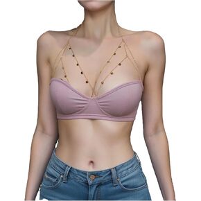 Sexy Shinning Sequins Body Chain, V-Row Coins Brides Body Chain, Layering Festival Body Jewelry for Women