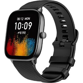 TiMOVO Sports Band Compatible with Amaz-fit GTS 2 Mini/GTS 4 Mini/GTR Mini/GTR 42mm/Amaz-fit Bip 3/3 Pro/Amaz-fit GTS/GTS 2 3 4, 20mm Soft Silicone Adjustable Watch Straps