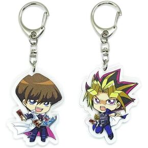 Inc. - Set of 2 Yu Gi Oh Acrylic Keychain Yami Yuugi, Seto Kaiba