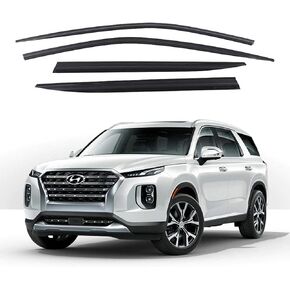 حاجب نافذة الدخان الآمن حاجب الشمس والمطر حاجب فتحة التهوية 4 قطعة مجموعة لسيارة Hyundai 2020 ~ حاجب قناة الخارج