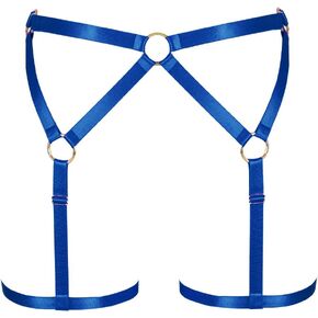 المرأة الجسم تسخير الشرير الرباط الشرير الساق حزام تعديل عالية الخصر جوارب الجسم حزام كرنفال الرقص الملحقات