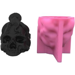 Skull Mold, 3D Skull Silicone Mold, Octopus Skull Mold, Candle Molds, Soap Mould DIY Candle Epoxy Mold for Decorations