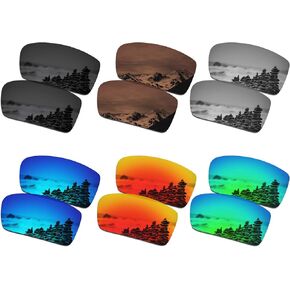 SmartVLT Set of 6 Men's Replacement Lenses for Oakley Crankshaft OO9239 Sunglass Combo Pack S01
